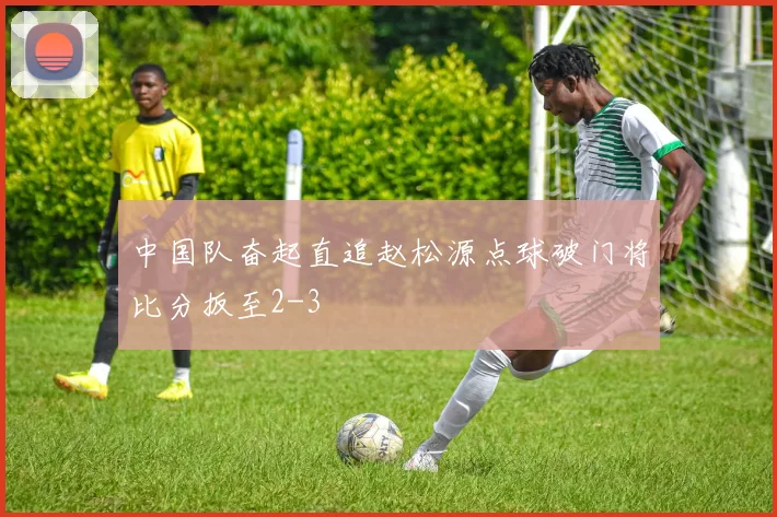 中国队奋起直追赵松源点球破门将比分扳至2-3
